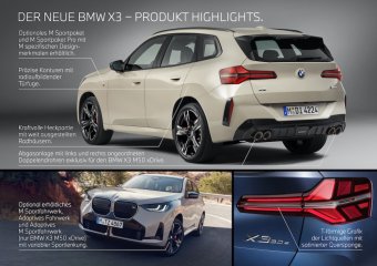 BMW-News-Blog: Der neue BMW X3 (G45): Design, Technik, Neuerungen und Preise