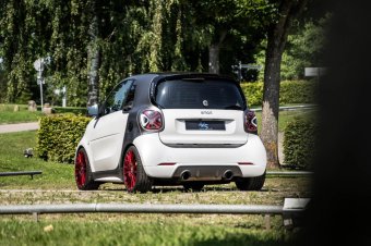 BMW-News-Blog: JMS Smart Fortwo 453: OZ-Felgen, KW-Fahrwerk und Fox-Auspuff