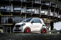 BMW-News-Blog: JMS Smart Fortwo 453: OZ-Felgen, KW-Fahrwerk und Fox-Auspuff