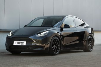 BMW-News-Blog: Tesla Model Y mit H&R Gewindefedern: Tieferlegung, - BMW-Syndikat