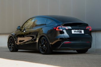 BMW-News-Blog: Tesla Model Y mit H&R Gewindefedern: Tieferlegung, - BMW-Syndikat