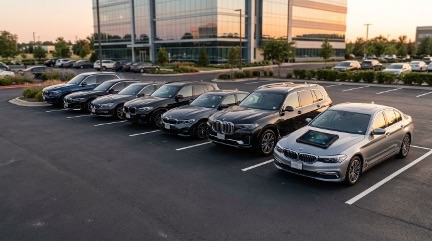 Mehrere BMW-Dienstwagen im Fuhrpark