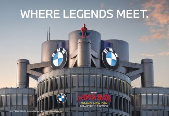 BMW-News-Blog: BMW iX3 trifft Spider-Man: Neue Klasse in �Brand New Day� im Kino