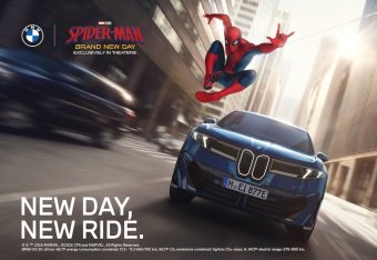 BMW-News-Blog: BMW iX3 trifft Spider-Man: Neue Klasse in �Brand New Day� im Kino